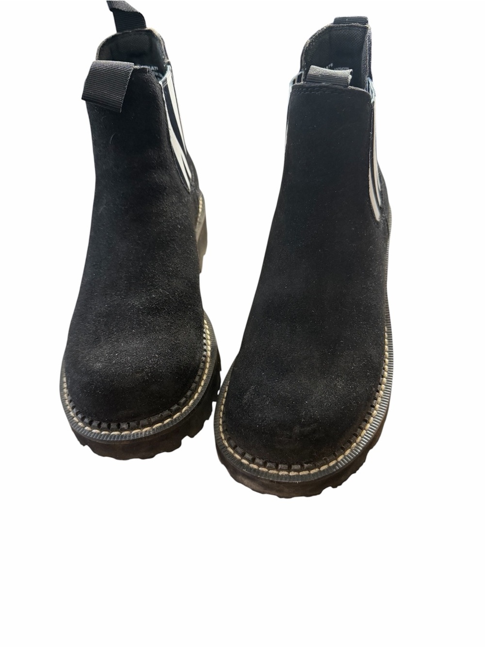 Ariat Black Suede Chelsea Lug Ankle Boots